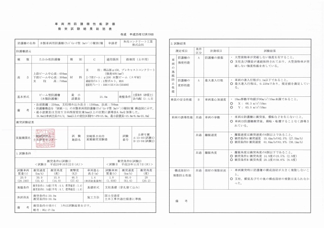 総突試験結果総括表